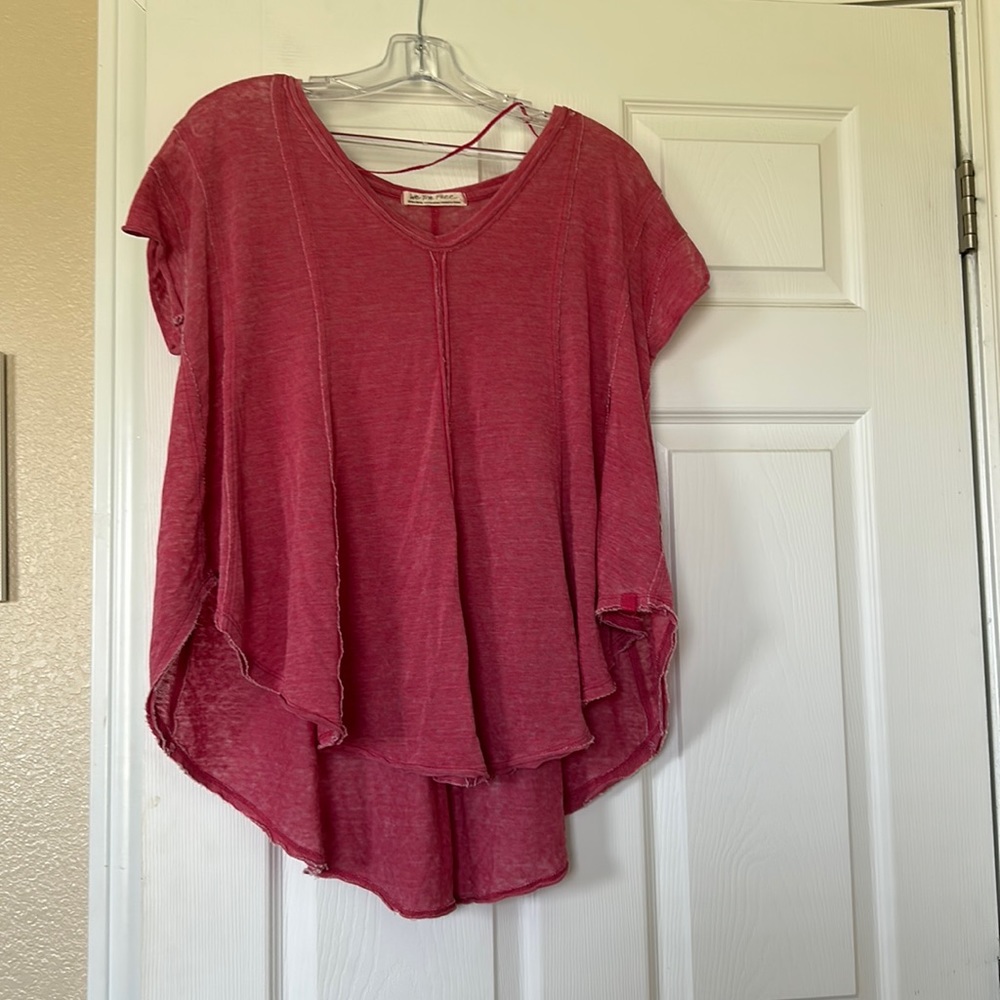 pink free people T-shirt
